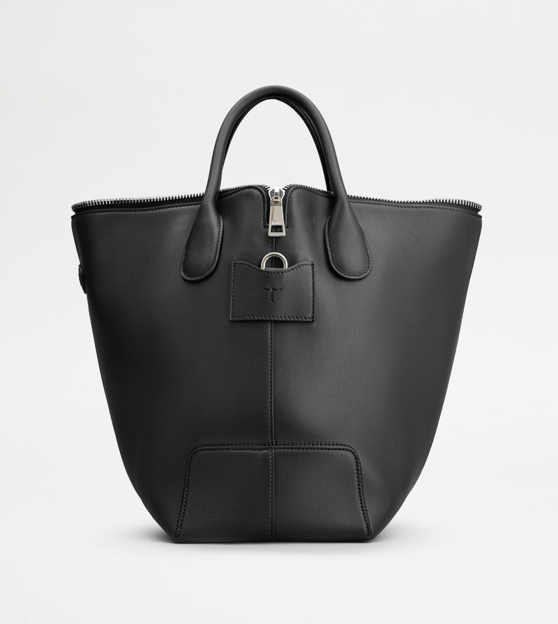 TOD'S DI BAG SWING IN LEATHER MEDIUM - BLACK 1