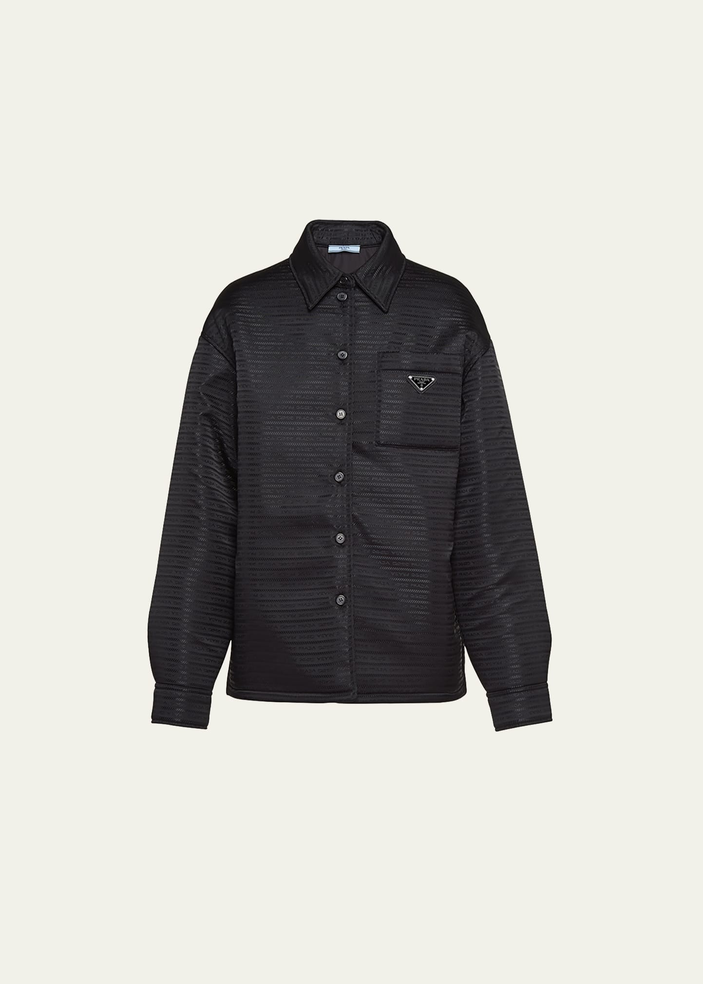 Recycled Nylon Logo-Print Padded Shirt - 5