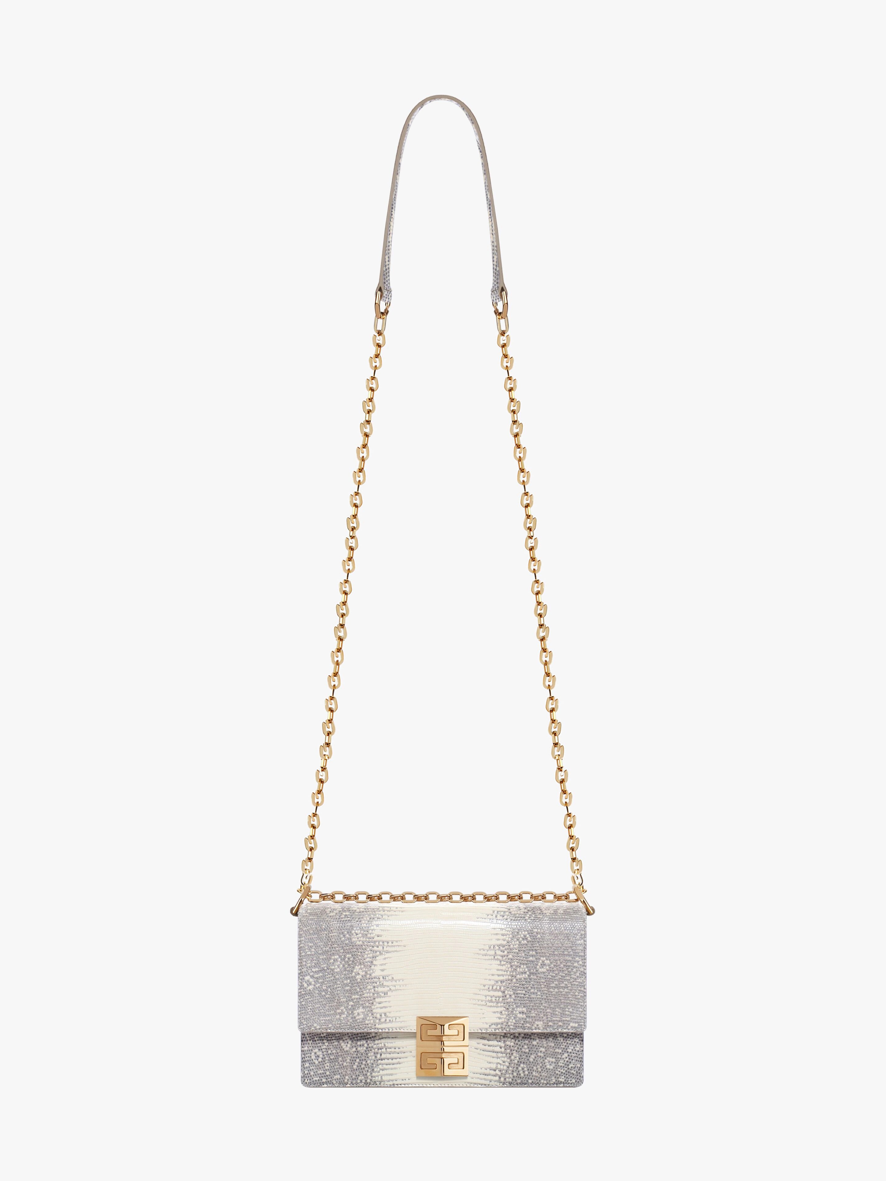 SMALL 4G BAG IN LIZARD WITH CHAIN - 3