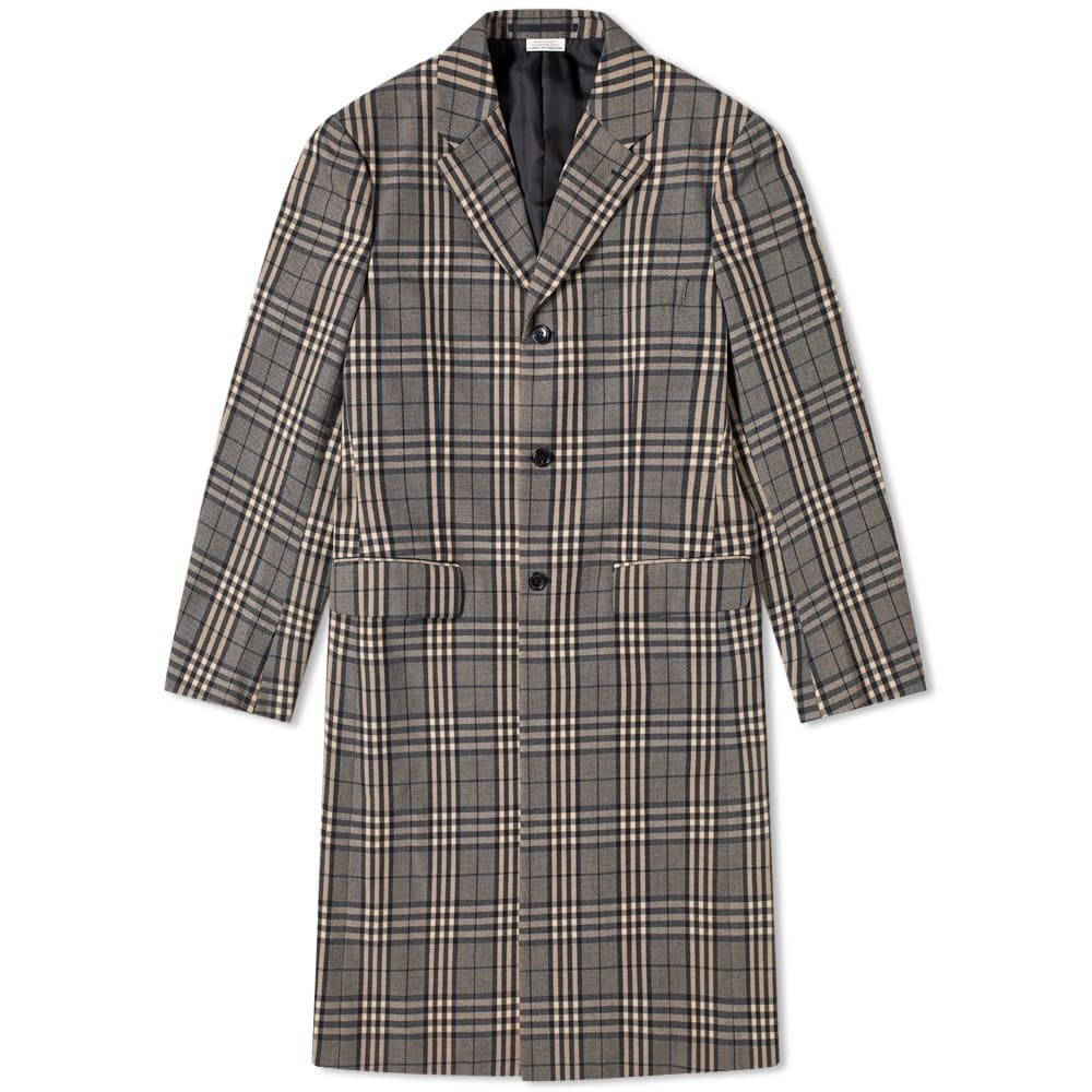 Comme des Garcons Homme Plus Single Breasted Check Coat - 1