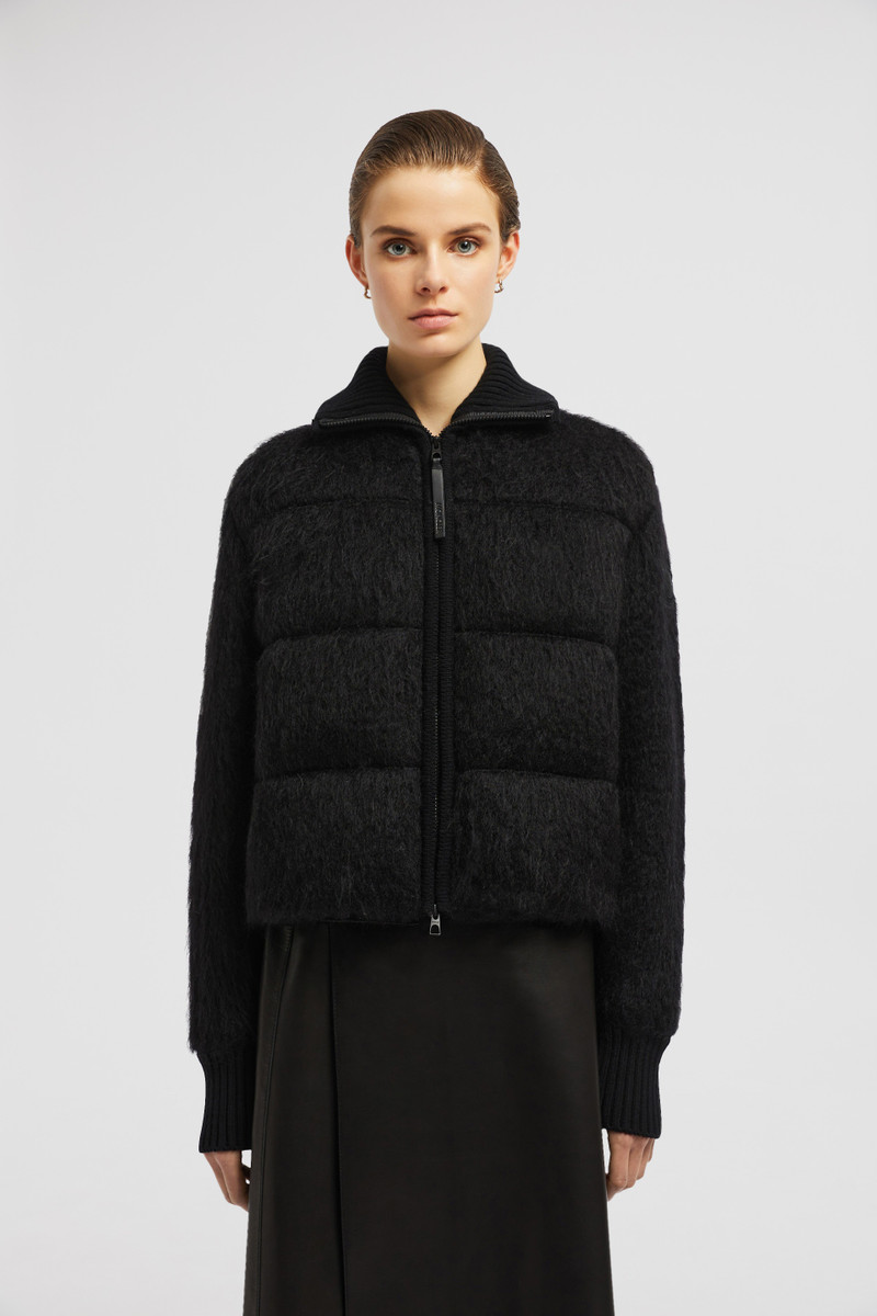 Padded Wool & Mohair Zip-Up Cardigan 3