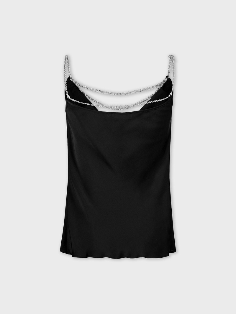 rabanne SATIN TOP WITH THIN STRAPS outlook
