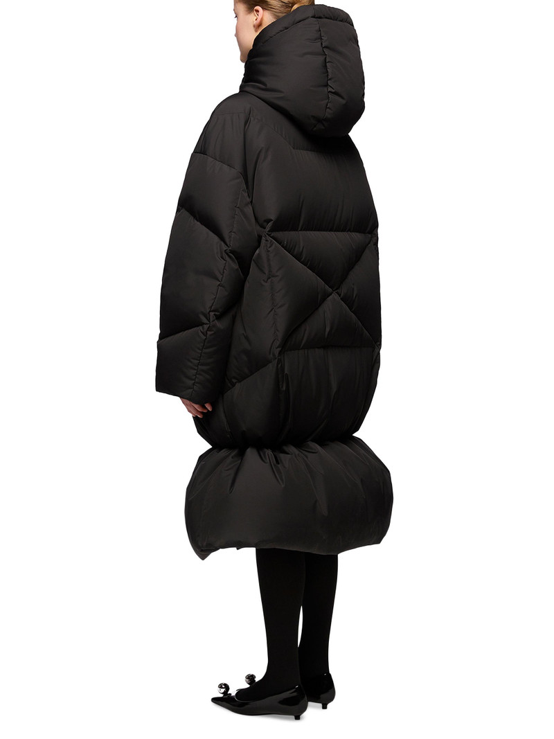 Women's Long Iconic Milano Down Coat - Black 5
