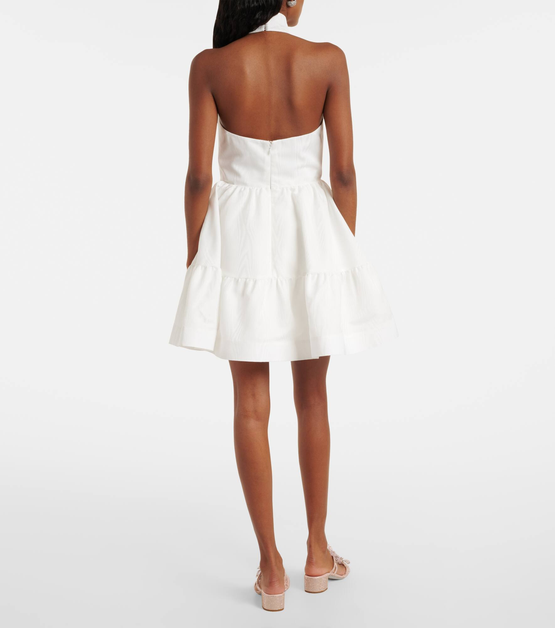 Bridal Harriet bow-detail minidress - 3