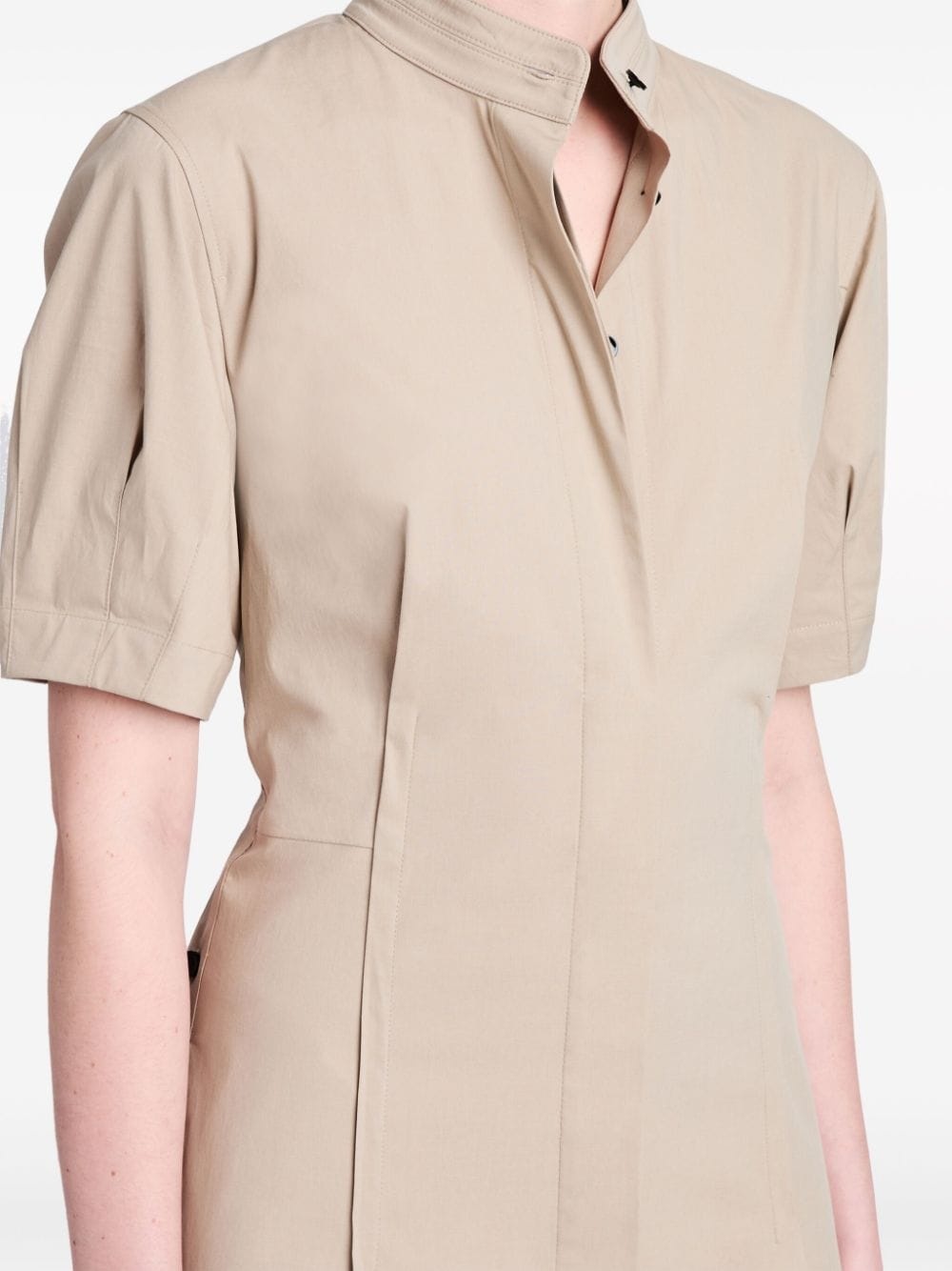 Tracey buttoned-slits midi dress - 5