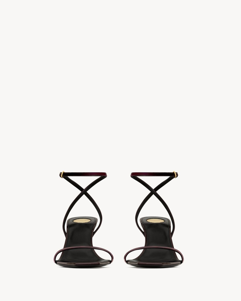 SAINT LAURENT LEE SANDALS IN PATENT LEATHER outlook