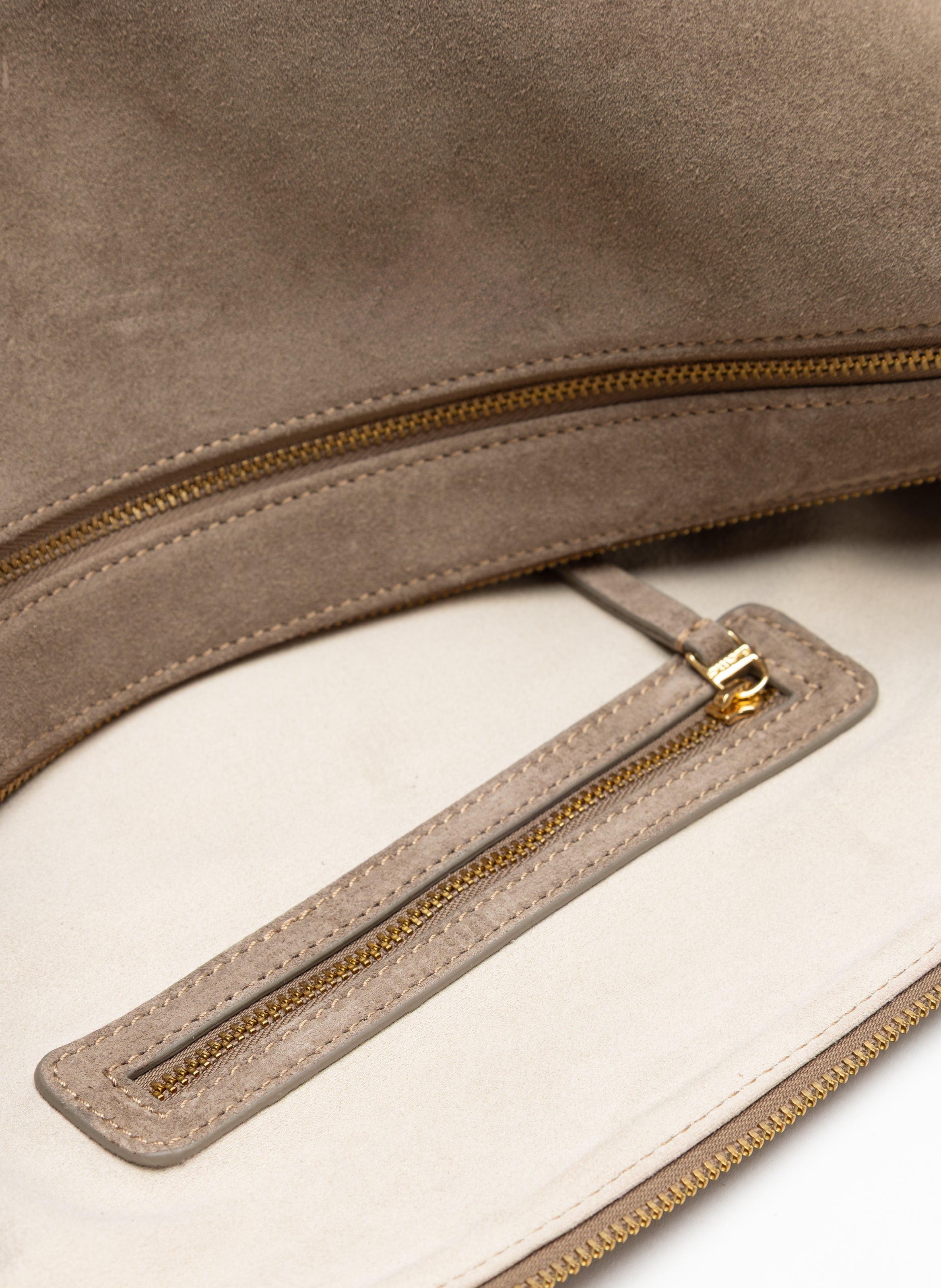 Trousse Large Suede Taupe - 4