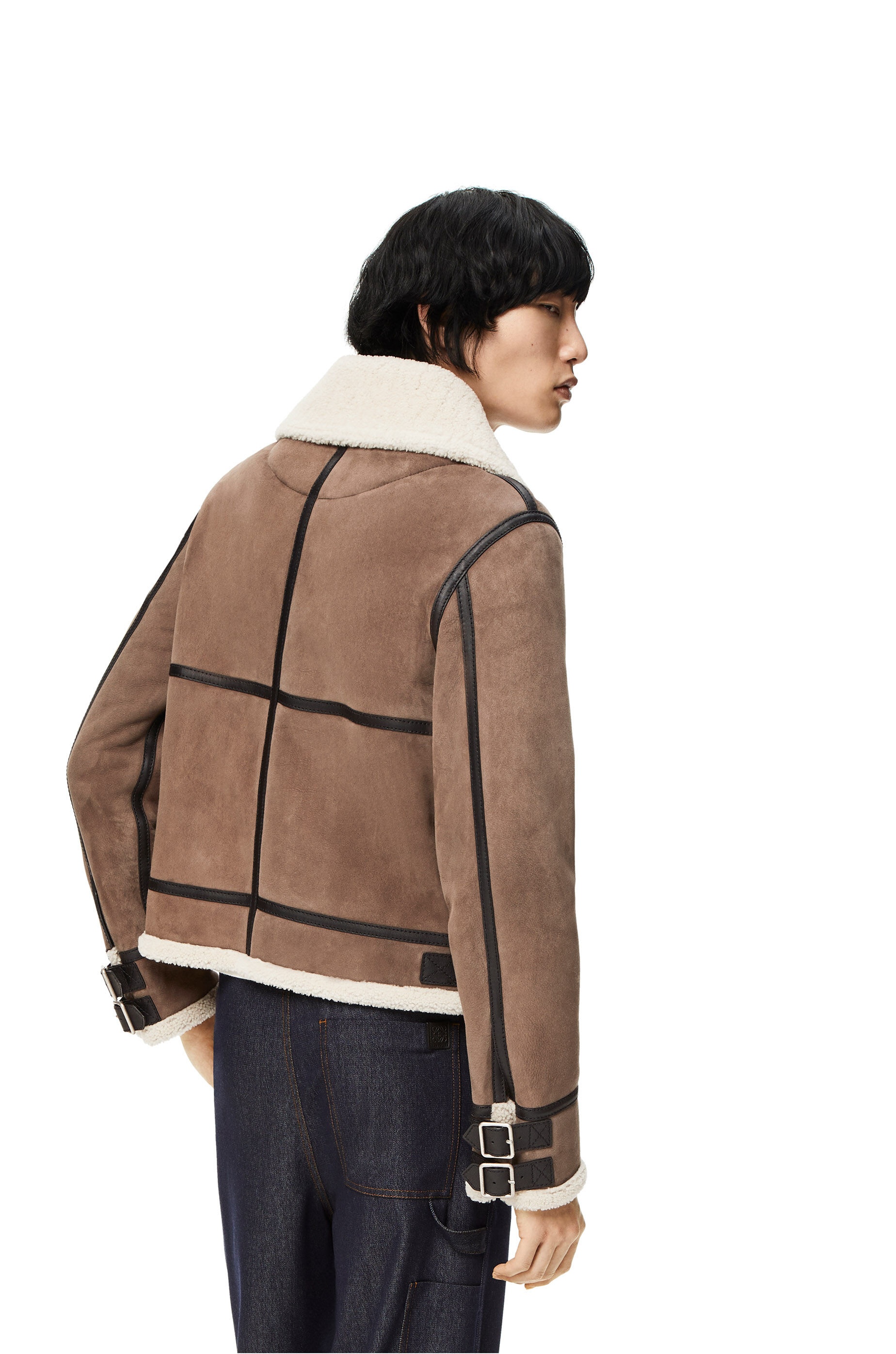Aviator jacket in shearling - 4