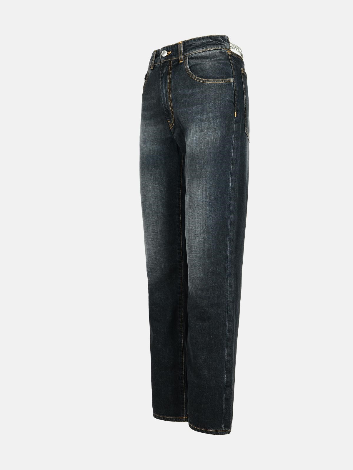 BLACK COTTON JEANS - 2