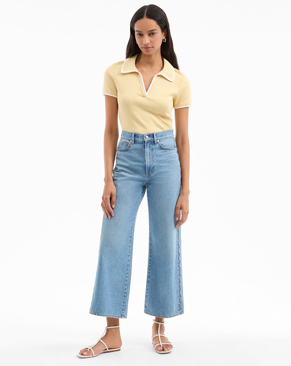 KEARNEY TEE WITH CONTRAST PIPING - 3