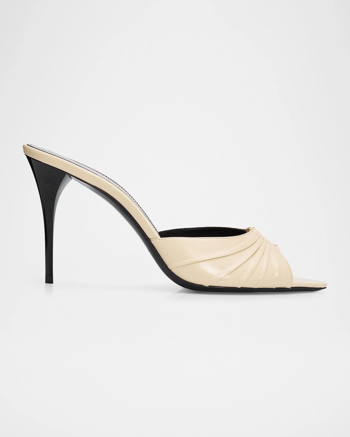 Babylone 90MM Leather Stiletto Mules - 1