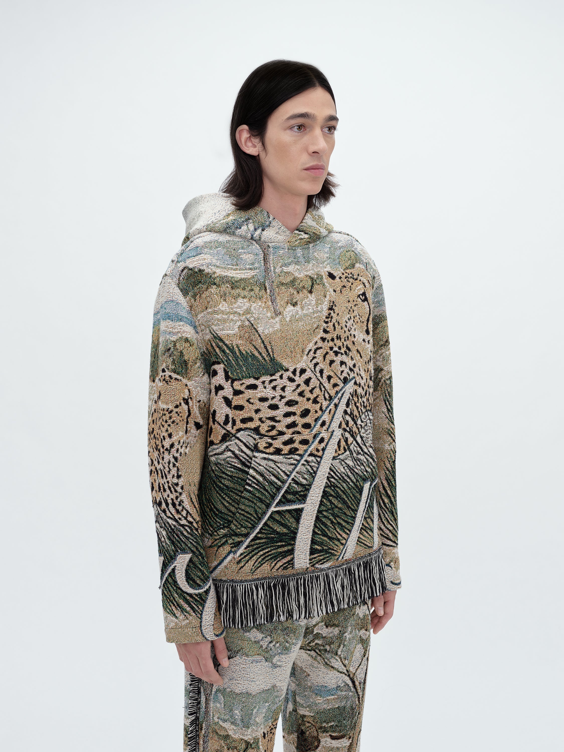 AMIRI CHEETAH TAPESTRY HOODIE | REVERSIBLE