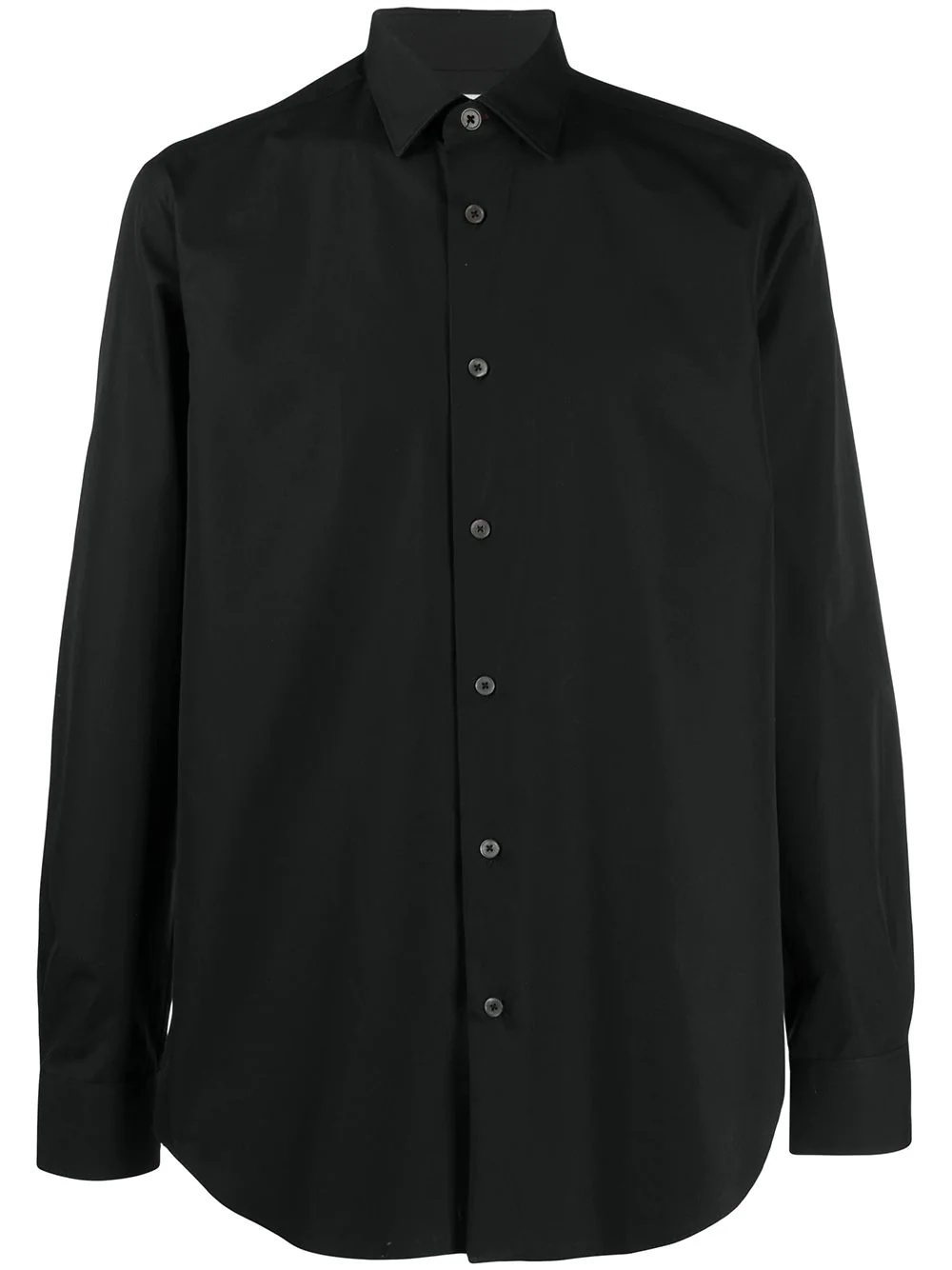 plain button shirt - 1