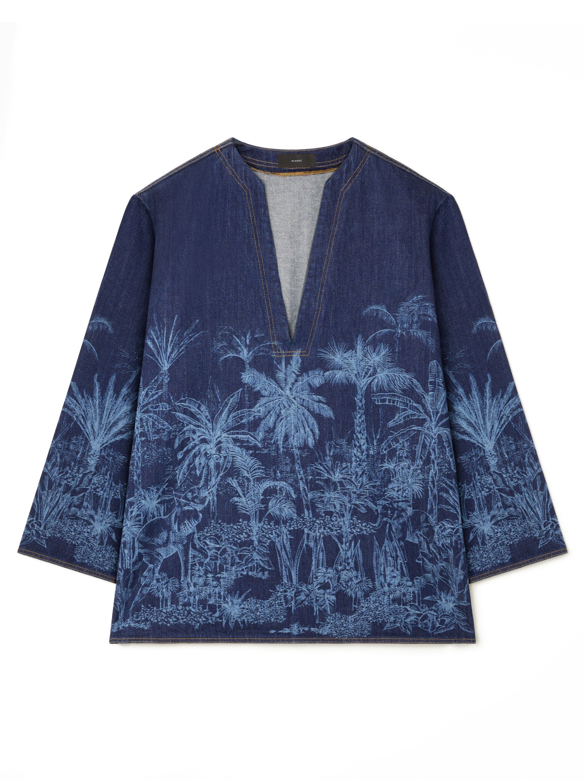 Jungle Toile De Jouy Denim Chemisier - 1