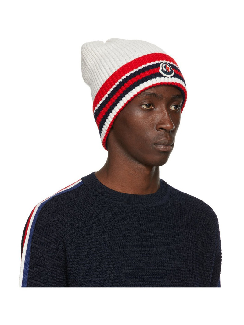 Moncler Off-White Knit Beanie outlook