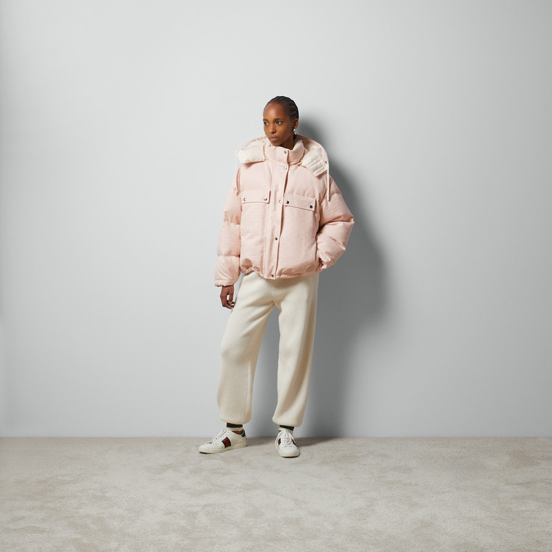 GUCCI GG cotton canvas puffer jacket outlook