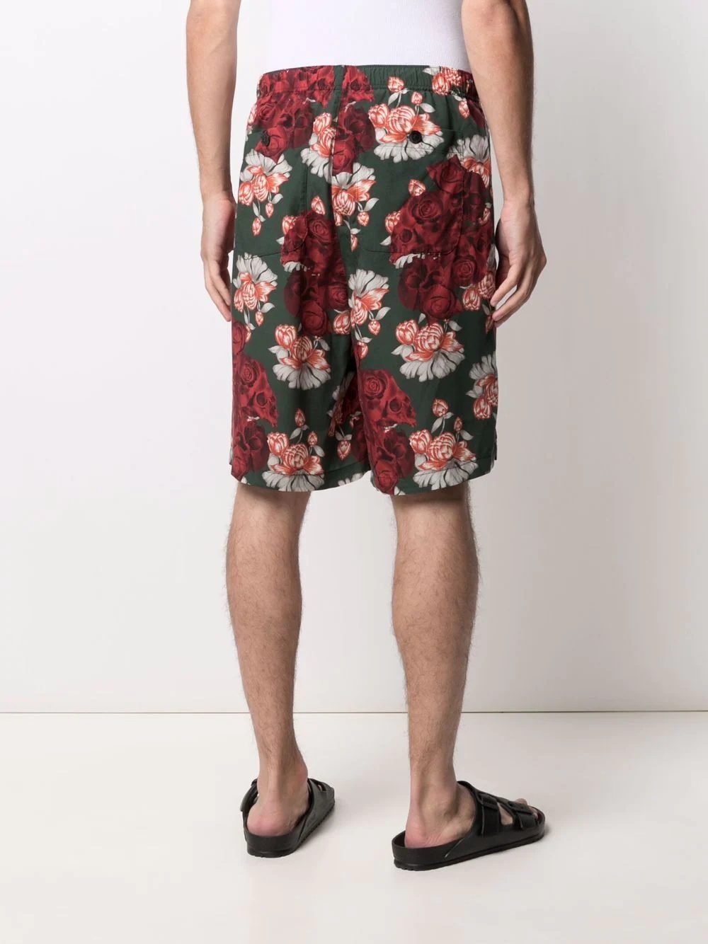 rose-print bermuda shorts - 4