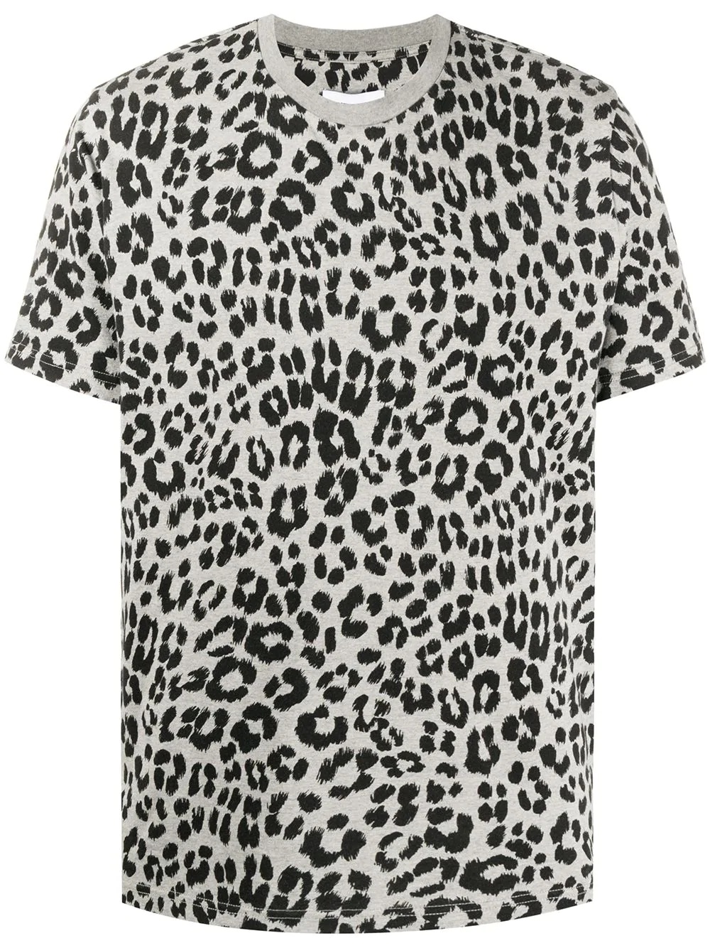 leopard-print cotton T-shirt - 1