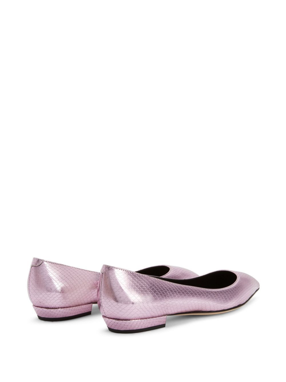 Dhalia leather ballerina shoes - 3