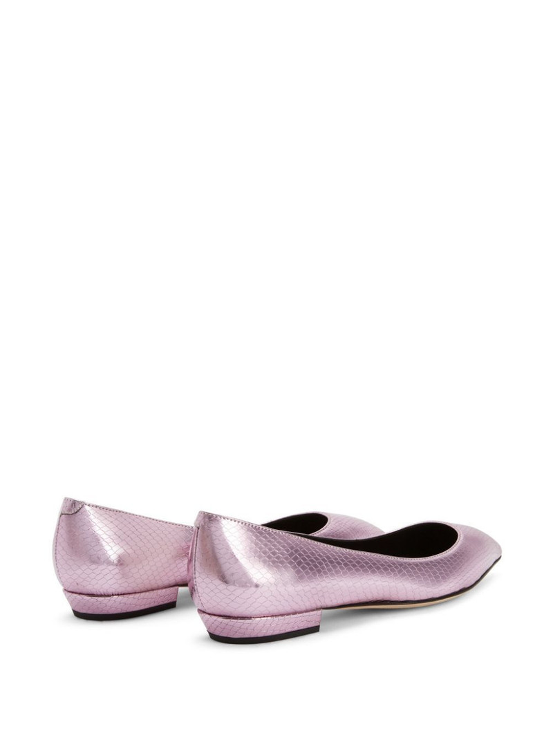 Dhalia leather ballerina shoes 3