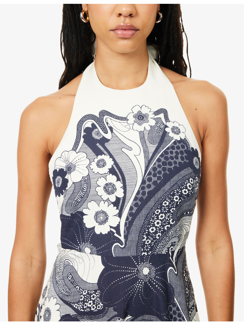Mickey Linen-Silk Midi Dress - 5