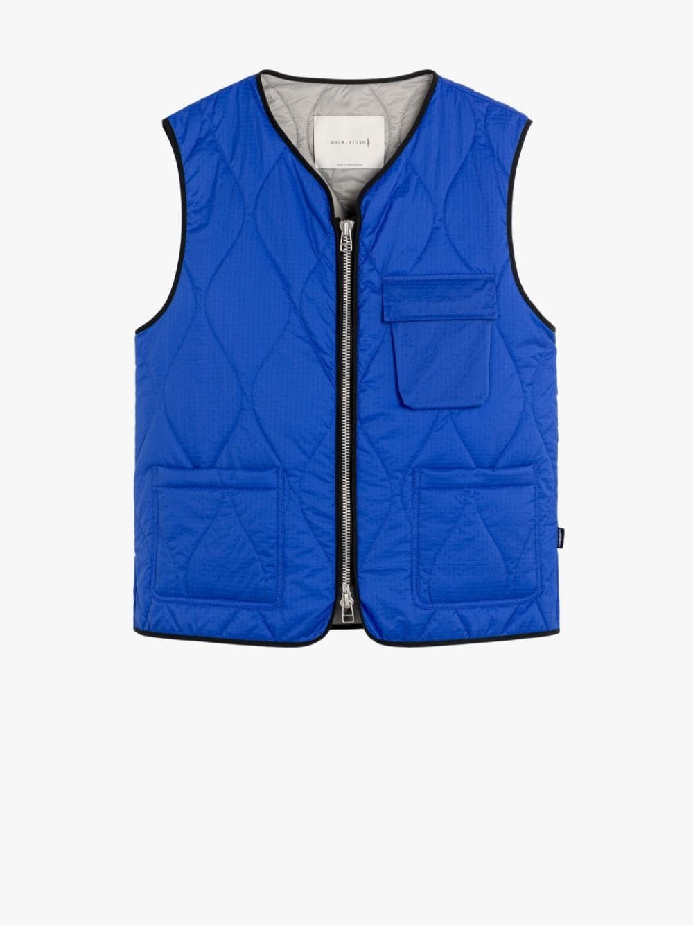 GENERAL BLUE NYLON GILET - 1