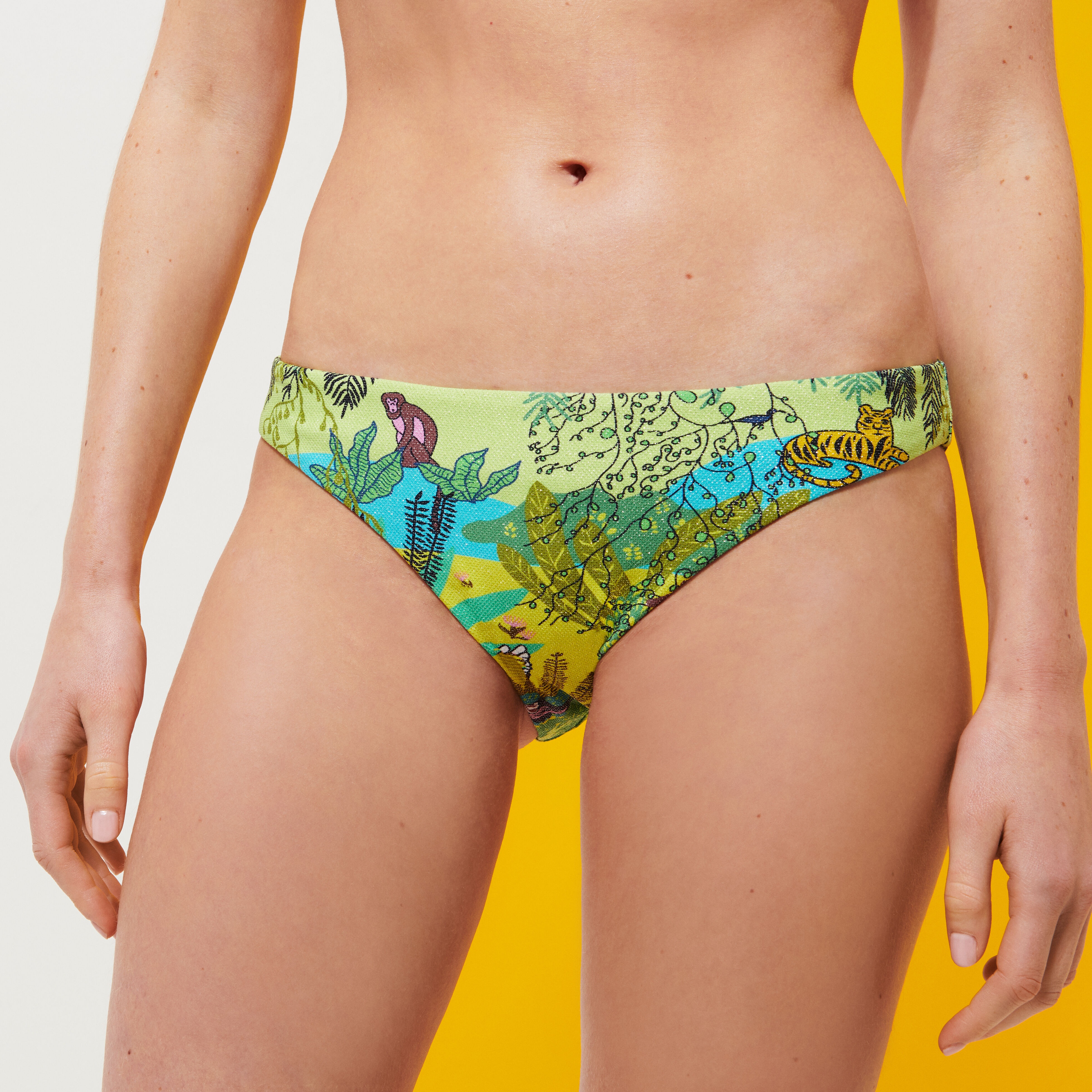 Women Bikini Bottom Midi Brief Bikini Jungle Rousseau - 3
