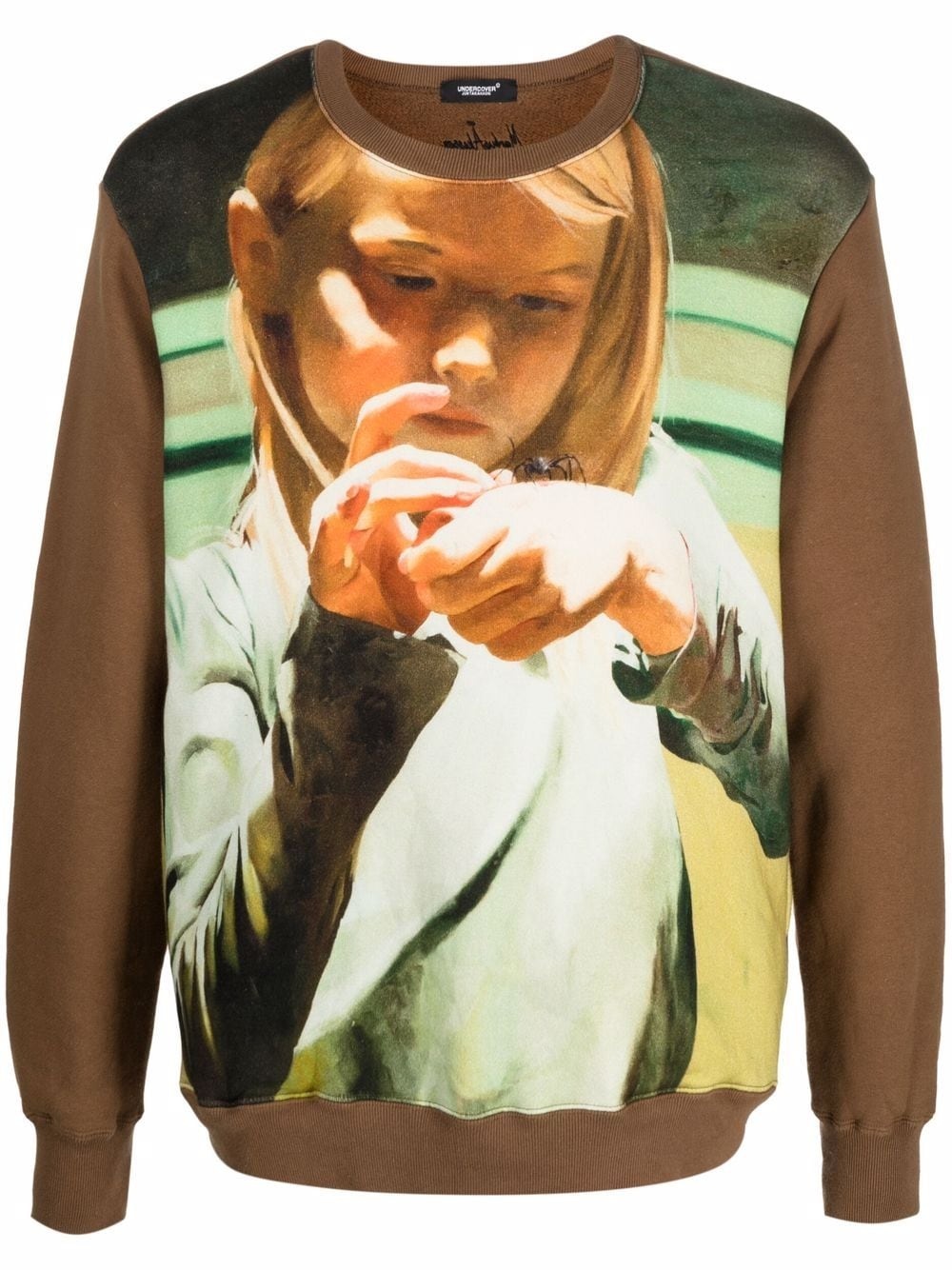 illustration-print sweatshirt - 1