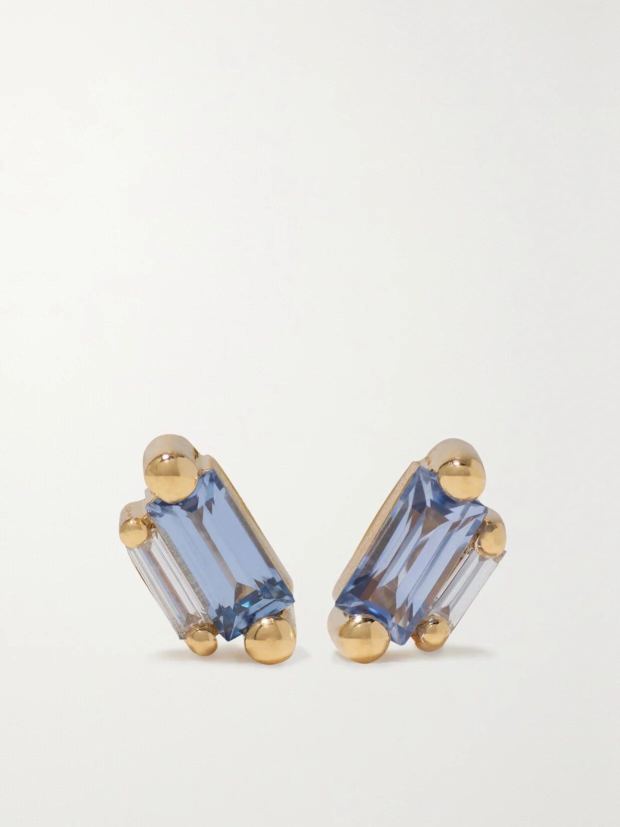 18-karat Gold, Sapphire And Diamond Earrings - 1