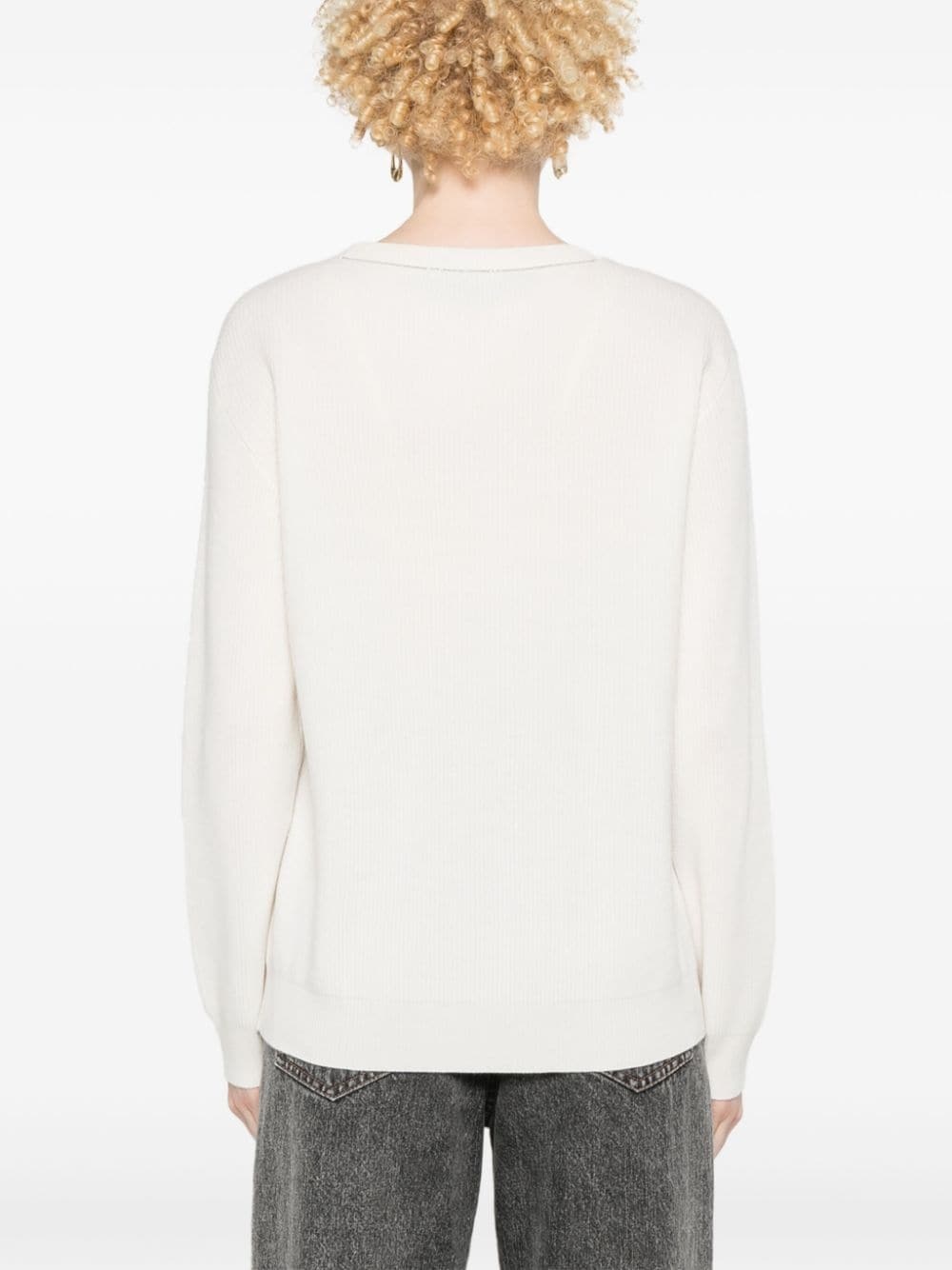 crew-neck cashmere jumper - 4