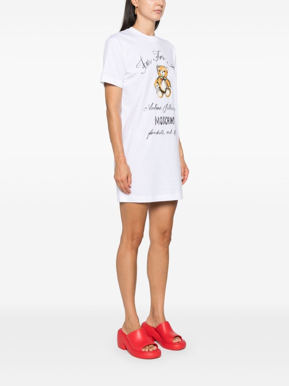 Teddy-Bear-print mini dress - 3