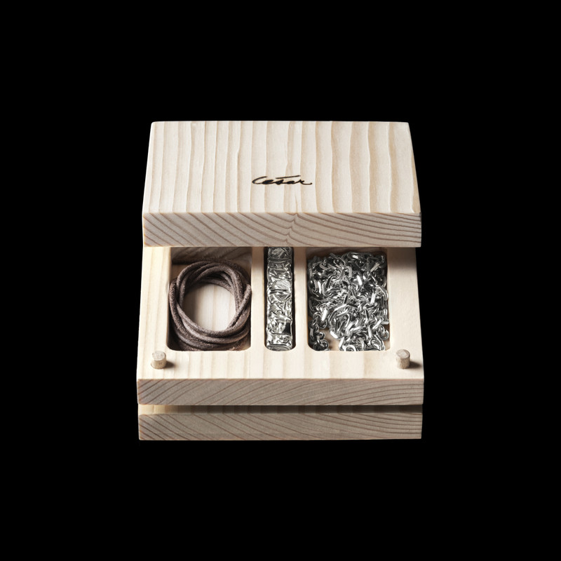 CELINE CÉSAR PROJECT COMPRESSION NECKLACE IN STERLING SILVER 4