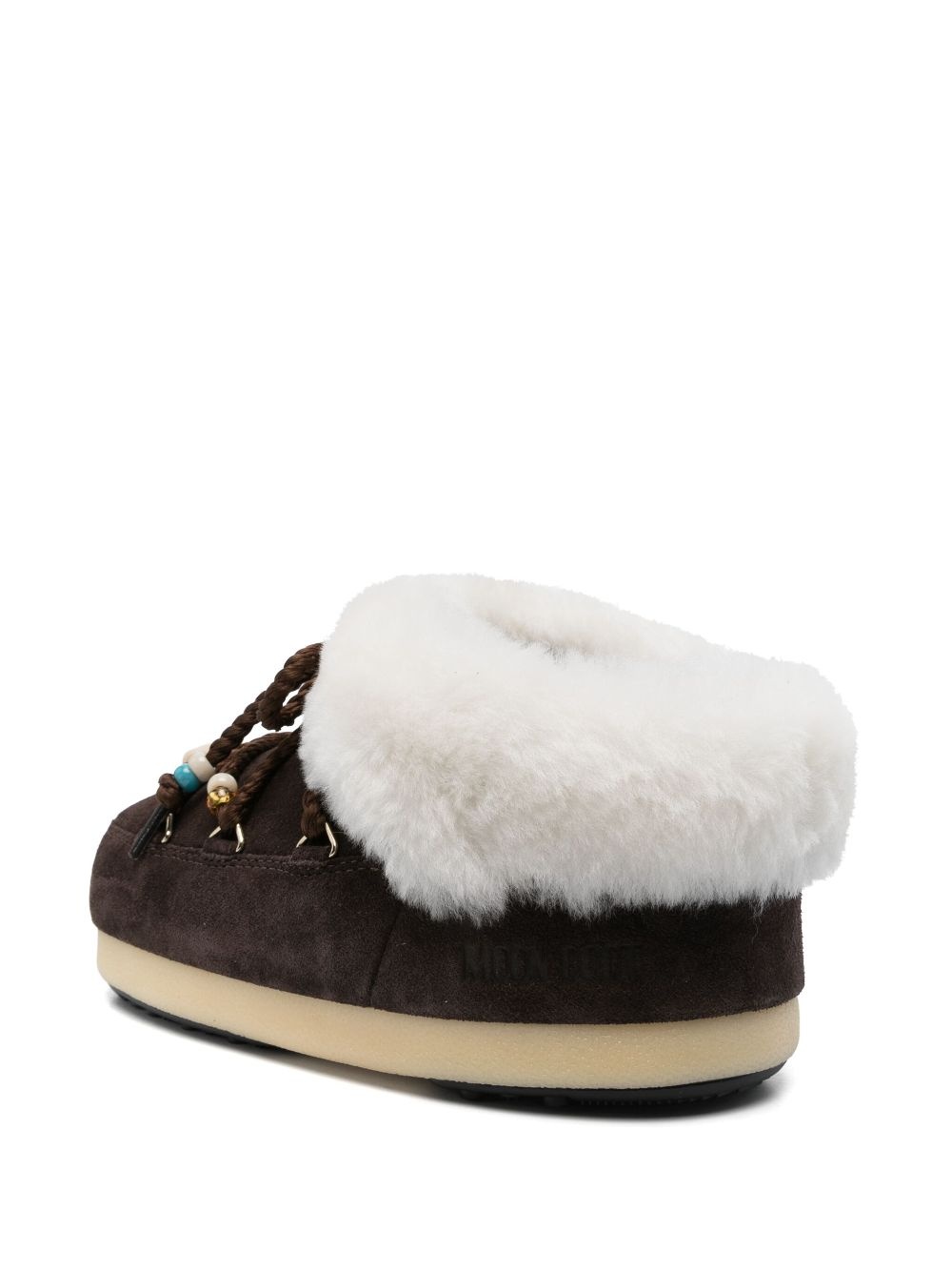 MB EVX MULE SUEDE BEADS DARK BROWN/NATURAL - 3