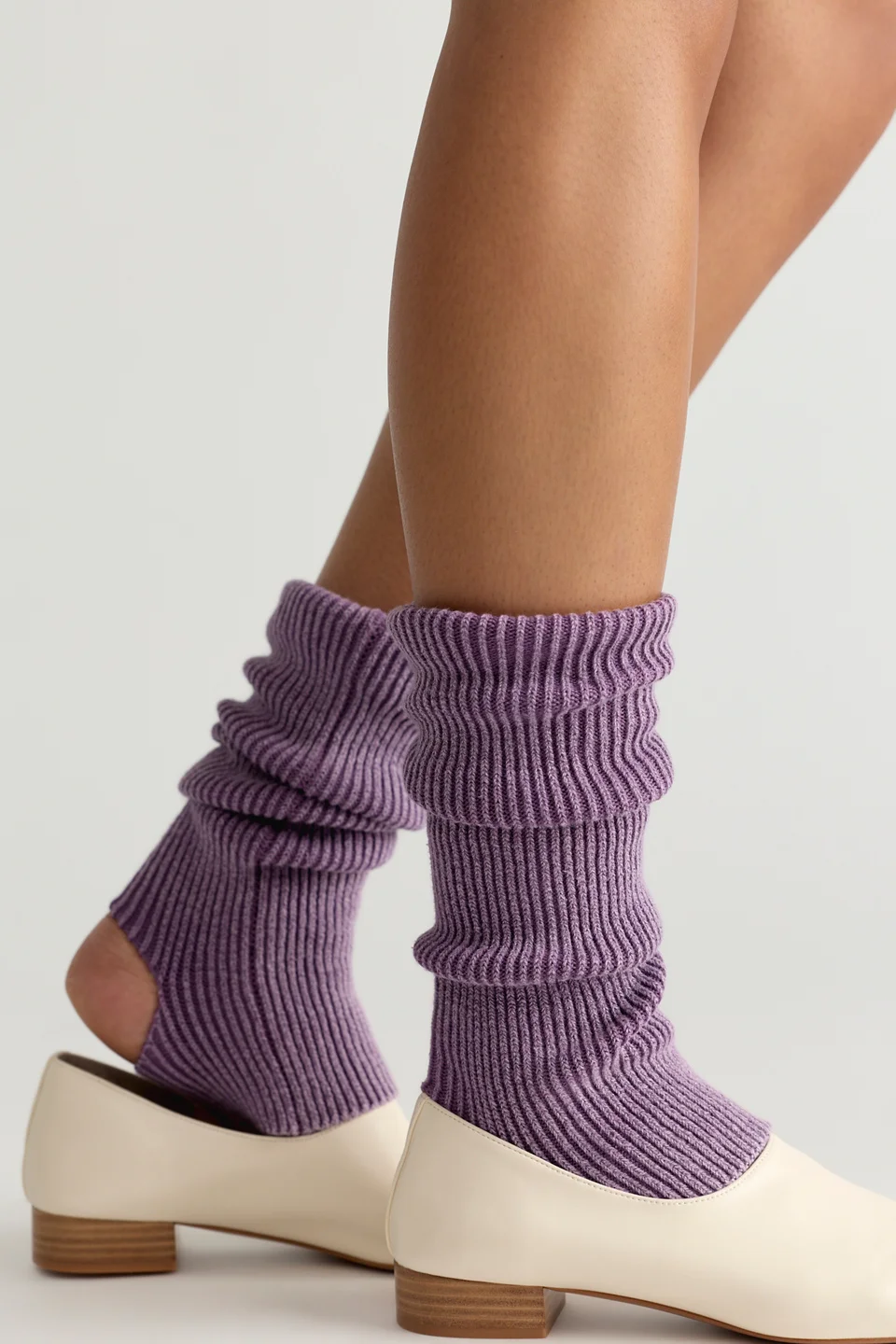 Ribbed Stirrup Legwarmer - 1