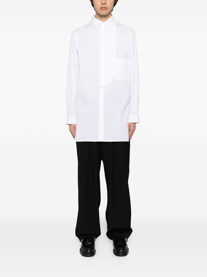 Yohji Yamamoto buttoned-up long-sleeved shirt outlook