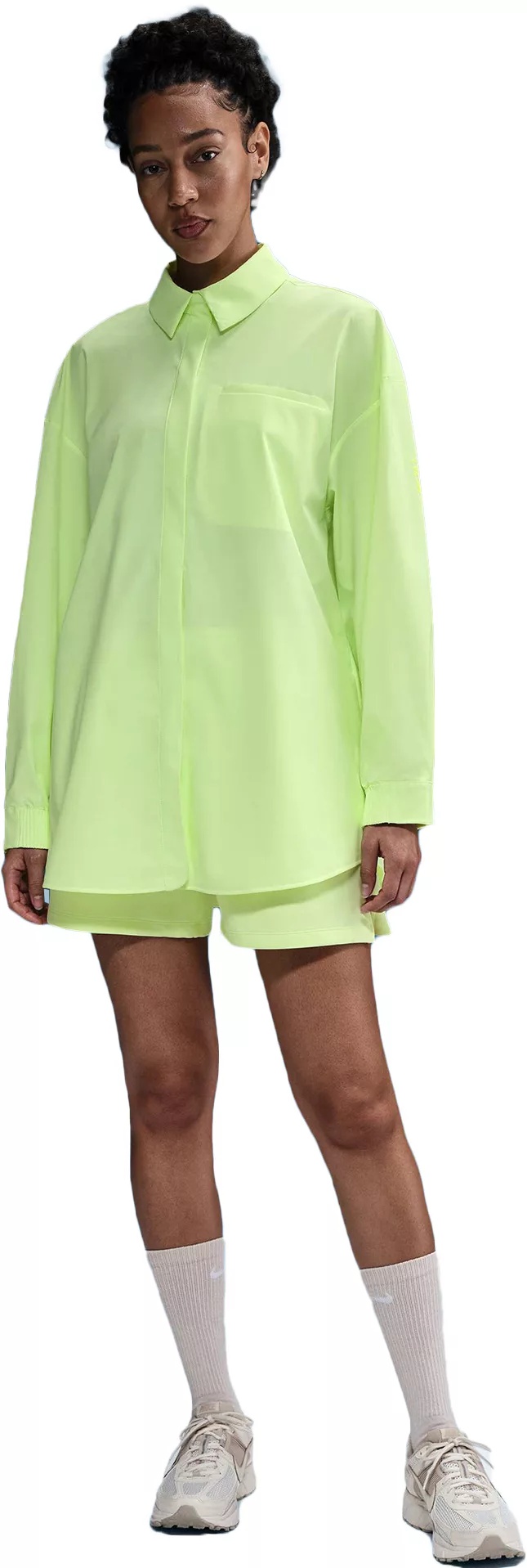 Nike Womens 24.7 PerfectStretch Dri-FIT Oversized Long Sleeve Shirt - 1