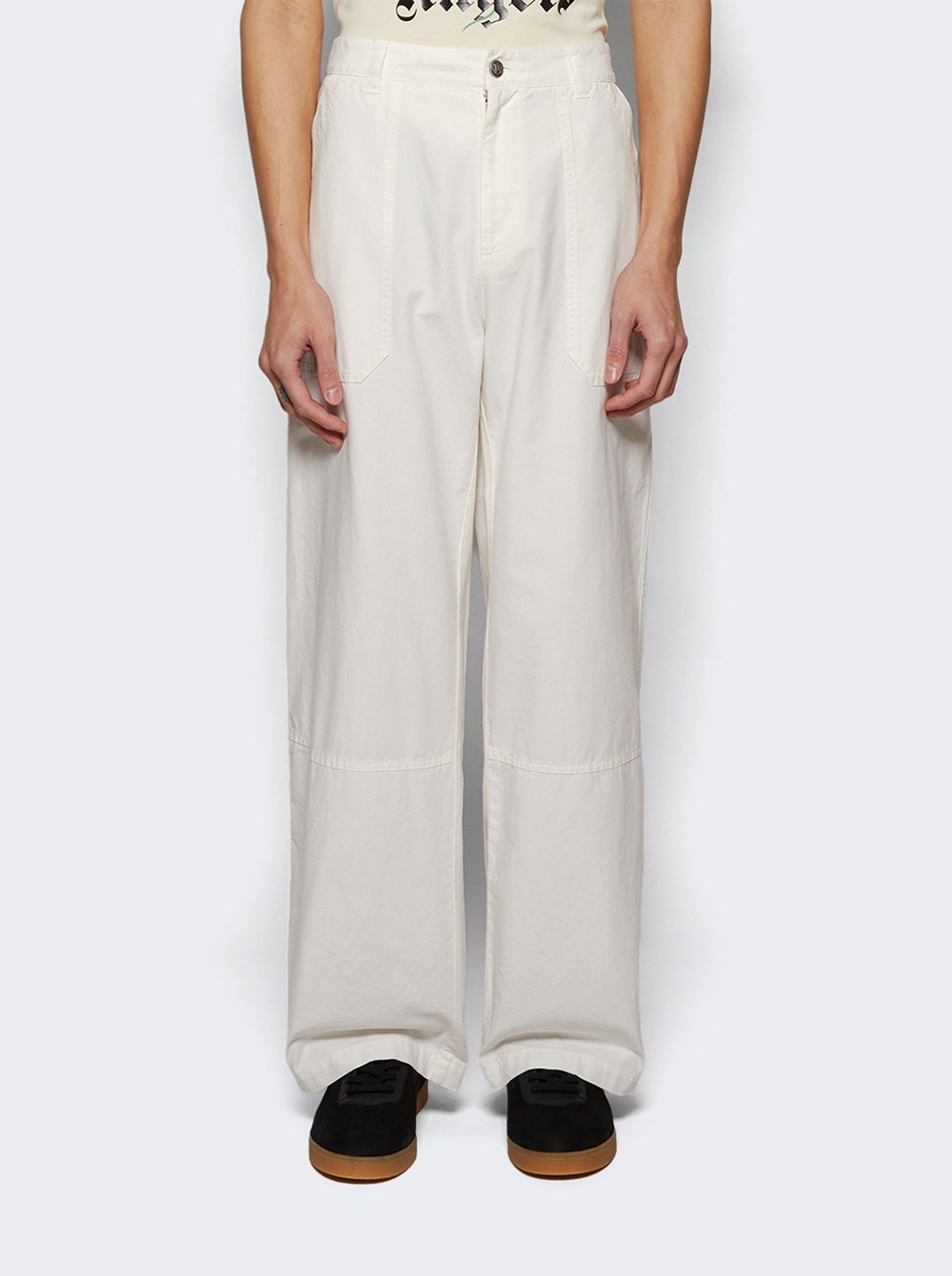 Monogram Workwear Pants Off White - 3