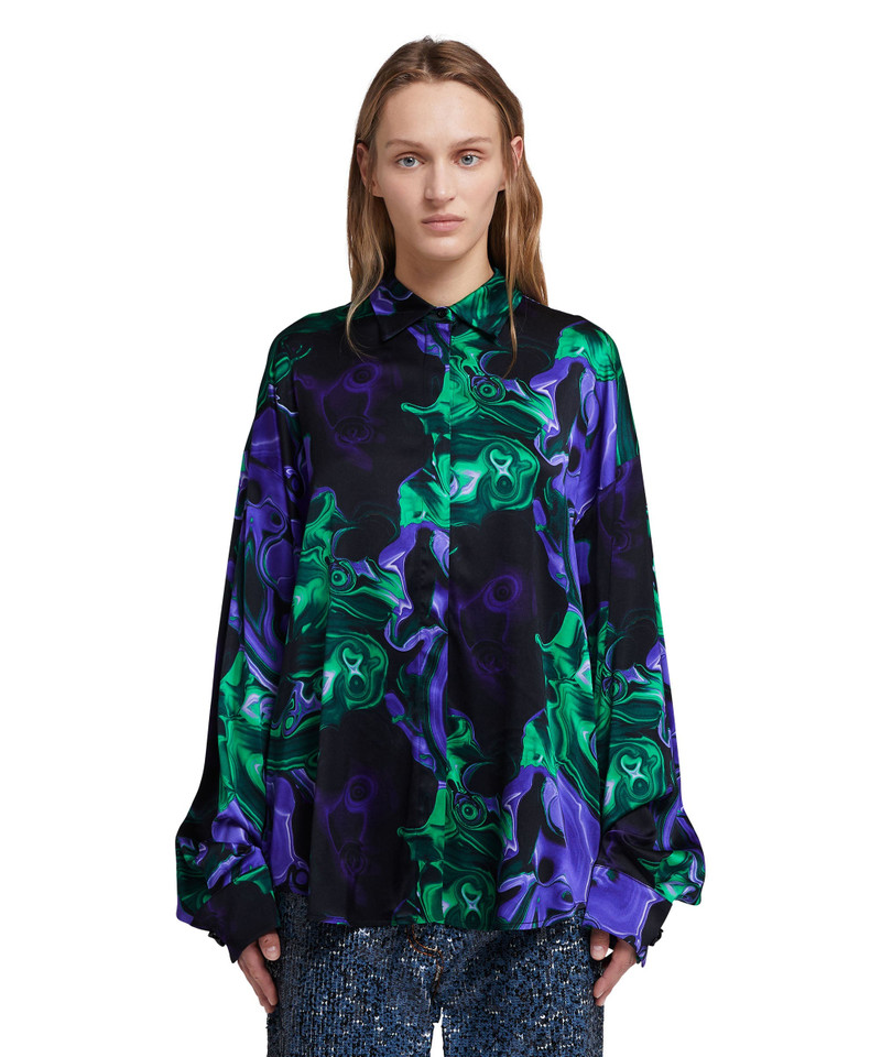 MSGM Shirt with "Magma" print outlook