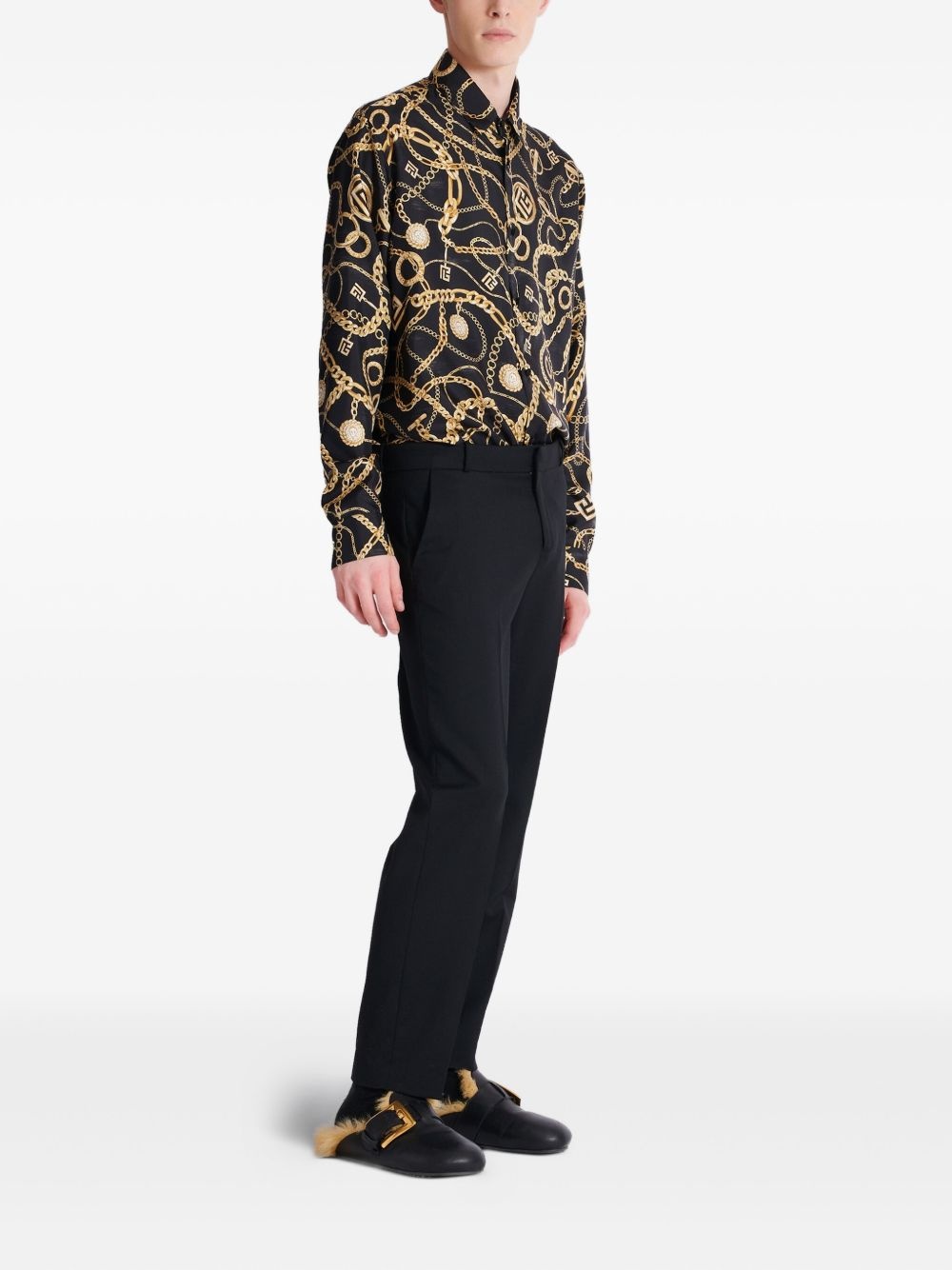 straight-leg trousers - 3