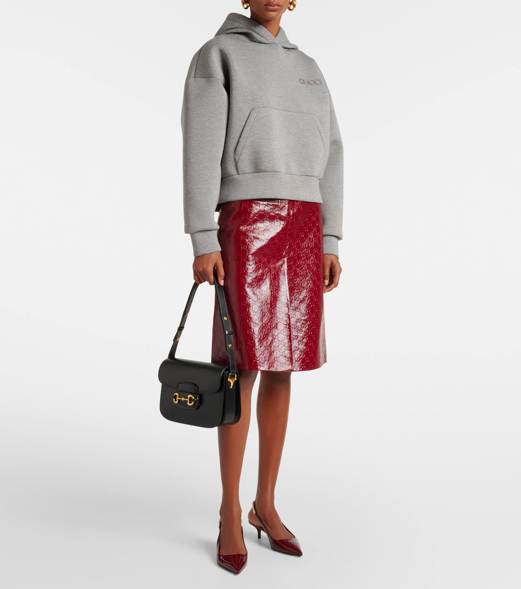 Gucci Horsebit 1955 leather shoulder bag - 5