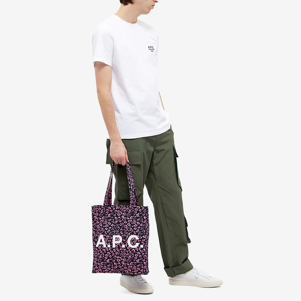 A.P.C. Lou Leopard Print Tote - 5