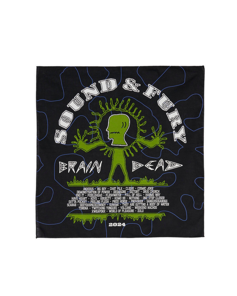 Brain Dead x Sound and Fury Bandana - Black 1
