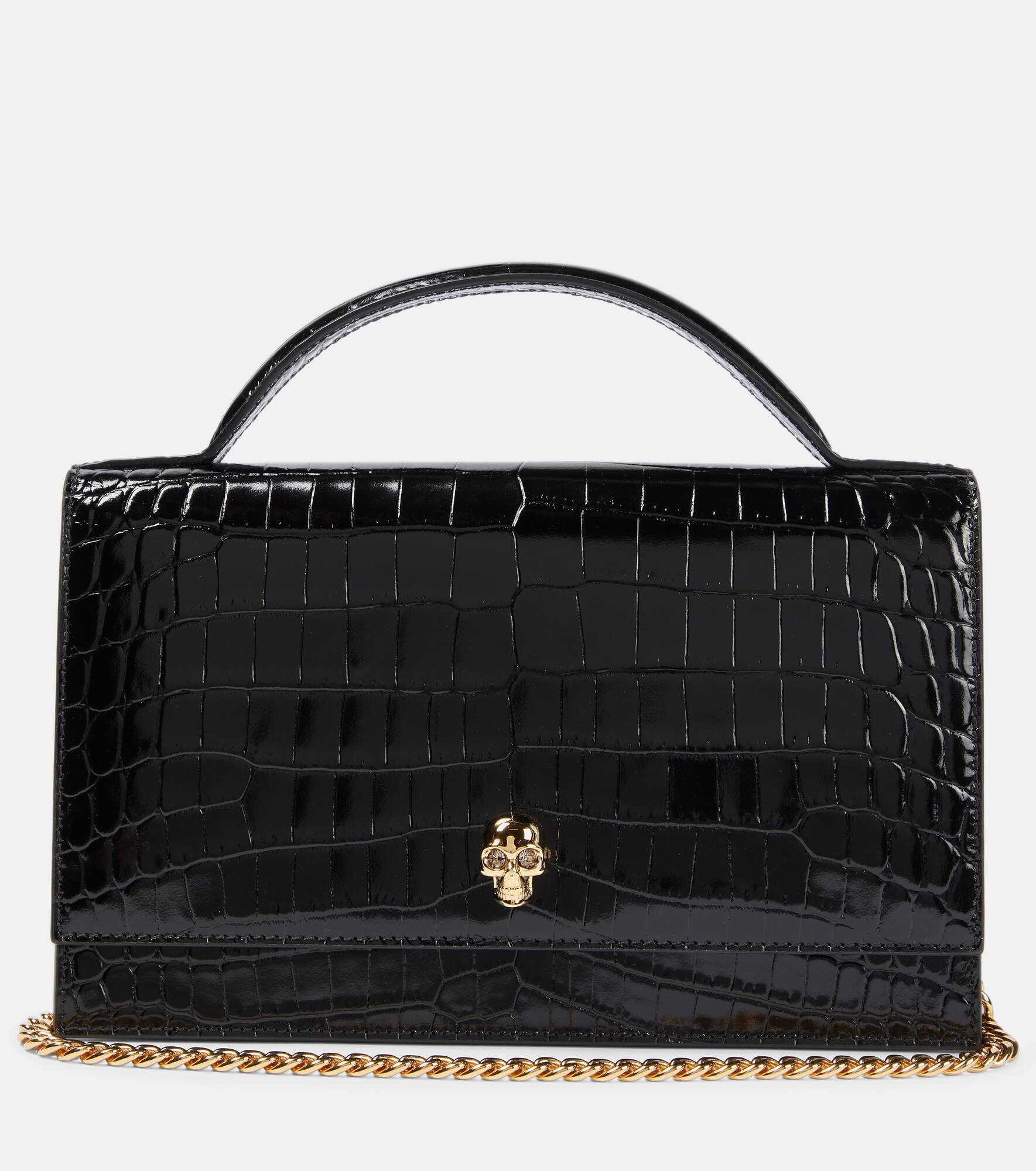 Skull Medium leather shoulder bag - 1