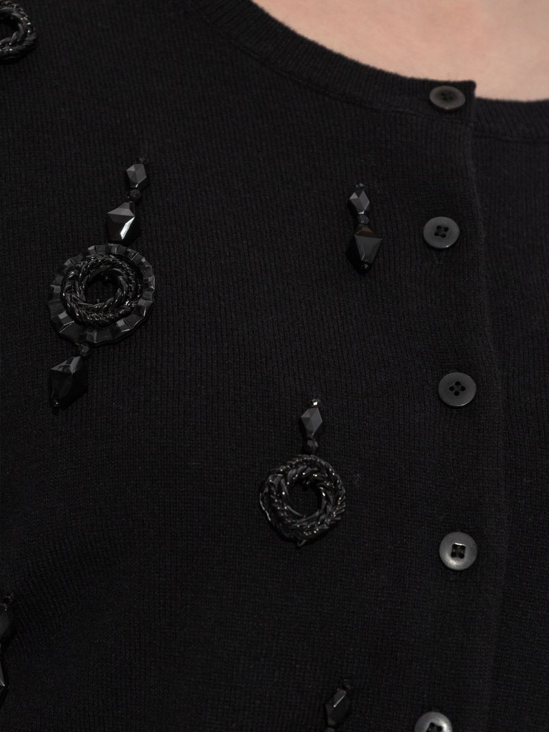 embellished button-fastening sweater 4