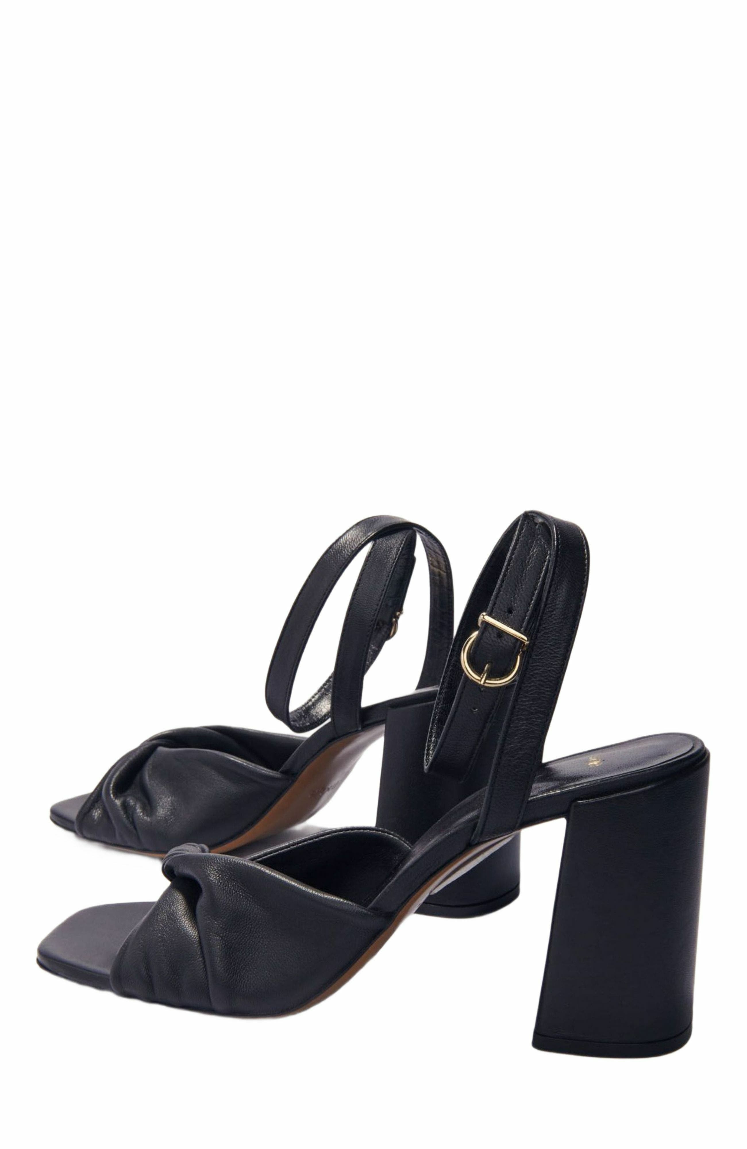 maje Plain leather sandals with heels in Black at Nordstrom - 2
