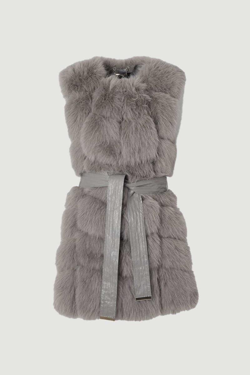 Faux Fur Panelled Gilet 4
