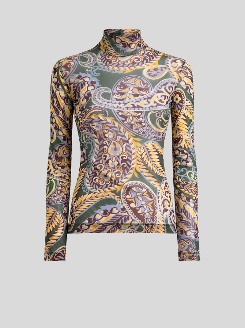 PAISLEY TULLE SWEATER 1