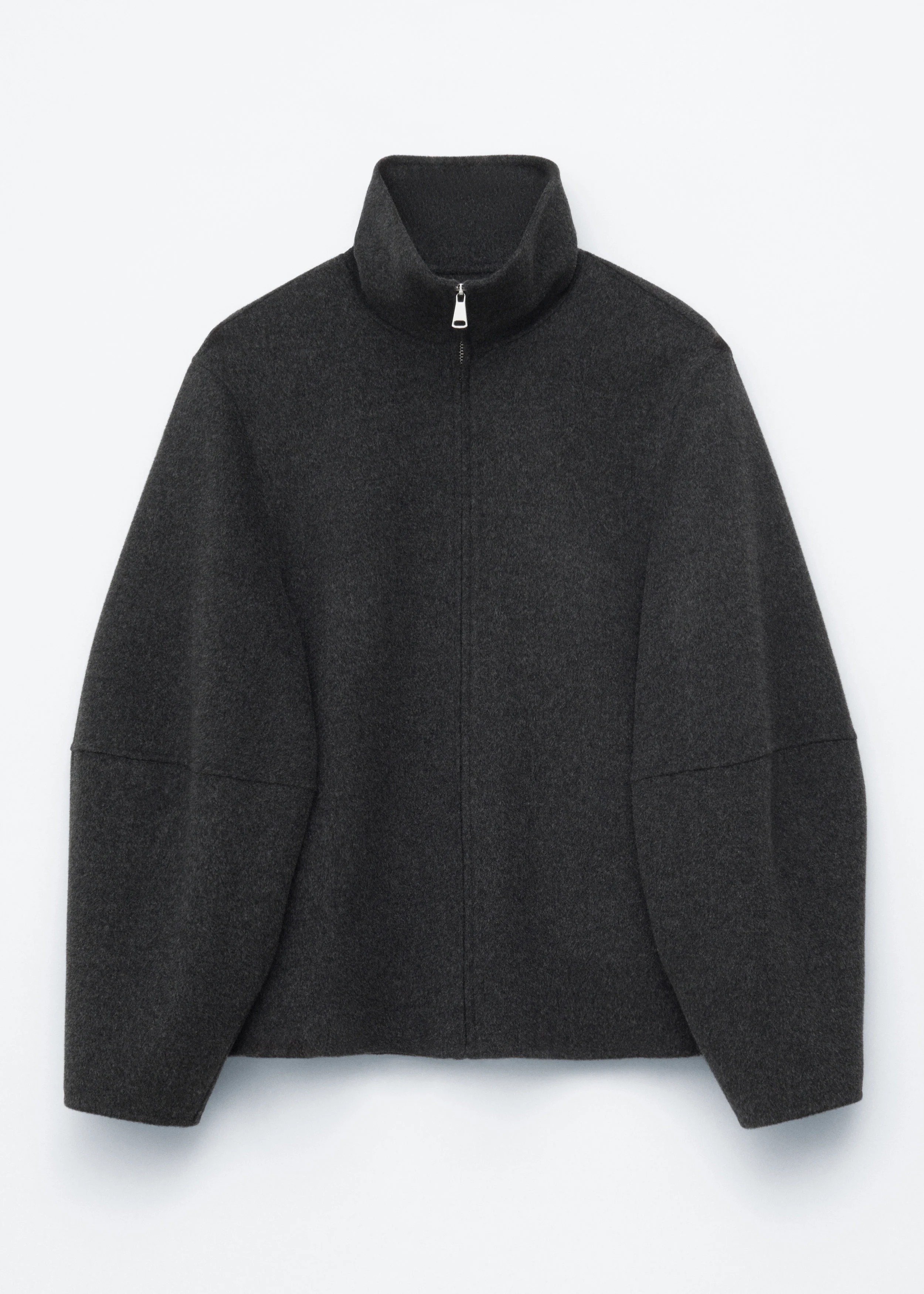 Zip-Up Wool Jacket - 1