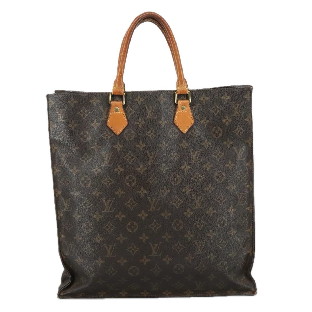 LOUIS VUITTON Monogram Sac Plat Hand Bag M51140 - 2