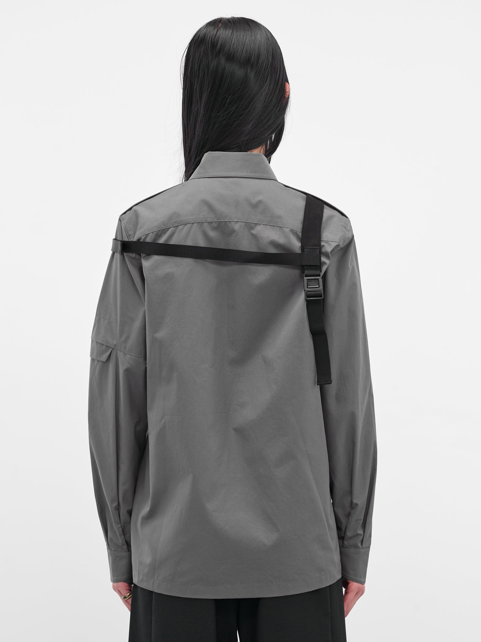 Gray Biker Shirt & Shoulder Strap - 3